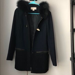 Gorgeous Navy and Black Michael Kors coat